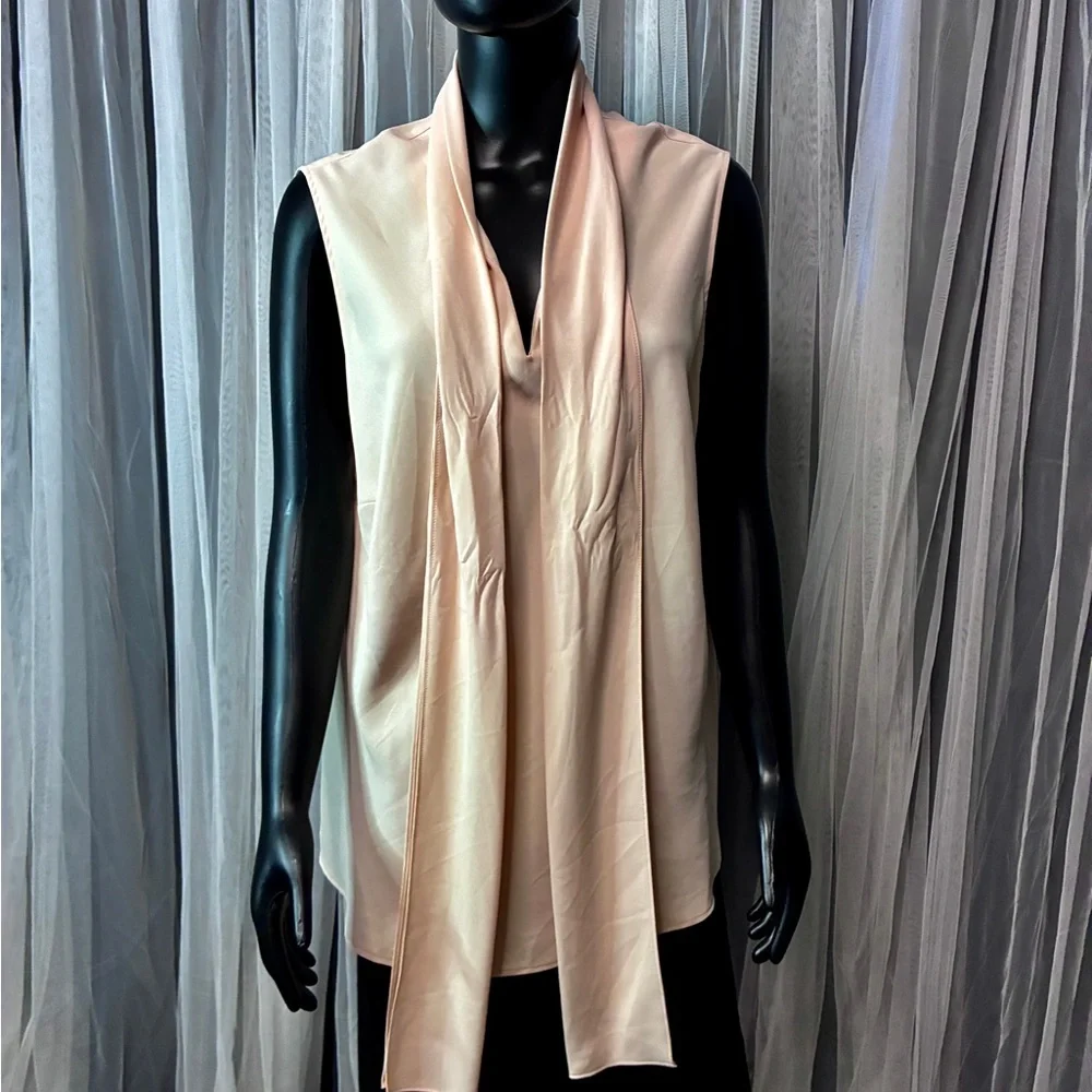 Nine West Cream Sleeveless Blouse - Picture 3 of 4